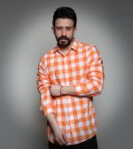 پیراهن چهارخونه پفکی pc657 - Image 3